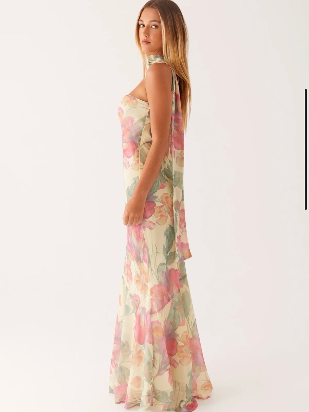 Peppermayo Under the Pagoda Maxi Dress in Yellow Peony - Picture 2 of 11